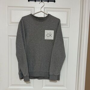 Calvin Klein Men's Charcoal Crewneck Sweater